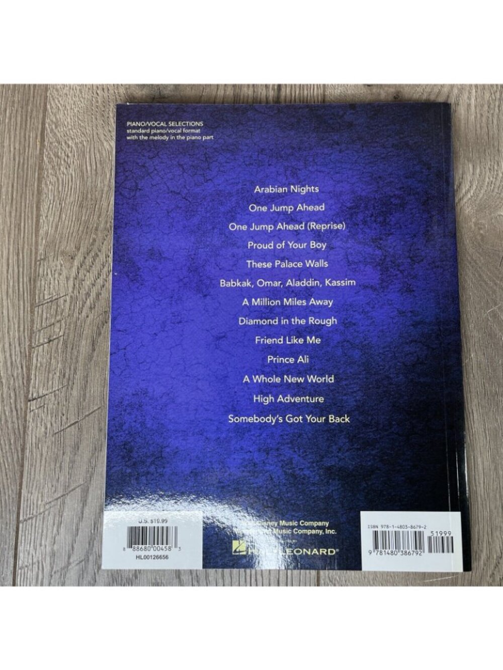 Aladdin Broadway Musical Sheet Music Piano Vocal Selections Book Hal Leonard - Picture 4 of 5